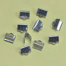 热卖DIY饰品配件不锈钢皮绳夹马仔扣皮绳扣手链夹弹簧扣饰品批发
