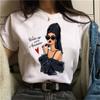 Camiseta nueva de moda para mujer, camiseta de manga corta, top informal de verano para mujer, cuello redondo, estilo Harajuku de los años 90 para chicas.