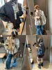 Moqie Moda Callejera Estilo Americano Retro Diseño de Cordón Silueta Holgada Chaqueta con Capucha MQ1920