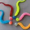 Pelota de Nube Pelota Rebotadora Juguete para Mascotas Oruga Pelota de Nube Rebotadora Juguete para Gatos Gusano Arcoíris Comercio Exterior Transfronterizo