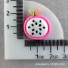 Acessórios de Resina Maçã, Fivelas Brilhantes para Sapatos, Acessórios de Frutas Morango, Materiais DIY Cereja, Capa de Celular com Cola Creme