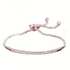 Venta Caliente Transfronteriza Estilo Ins Moda Pulsera de Diamantes Fila Única de Diamantes Pulsera Ajustable Pulsera Accesorios Versátiles Mayoreo