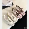 Sapatilhas Mary Jane Femininas Sapatos de Treino Alemães Estilo Versátil Salto Escondido Tiras Cruzadas Ballet Verão Casual Sapatos Esportivos cm