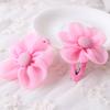 Venta Caliente Taobao Accesorios para el Cabello Estilo Coreano Nuevo para Niños Banda para el Cabello de Gasa con Flor Set de Accesorios para el Cabello con Banda Antideslizante Dentada