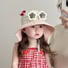 Sombrero de Protección Solar para Niñas, Protección UV de Verano, Ala Ancha, Sombrero Chal, Sombrero para Bebés Niños y Niñas con Gafas de Sol