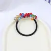 Diadema de cristal versátil estilo coreano diadema diadema cuerda para el pelo de temperamento flor de pelo anillo de cuero banda de goma de alta elasticidad cuerda para el pelo tocado