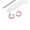 Clips para Orejas Coloridos, Modernos, Indoloros e Invisibles Coreanos, Japoneses, Europeos y Americanos, Aros de Resorte Circulares para Orejas, Anillos para Nariz, Anillos para Ombligo, Acero Inoxidable