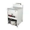 Freidora de Gas Vertical Comercial Bochang con Bandeja de Aceite 40L Eléctrica 220V Freidora Profunda Filtro de Acero Inoxidable Tamaño Pequeño