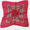 Lenço de Cabeça de Seda Dourada Estilo Vintage Estampado 70cm Prova de Poeira Turbante Paisley Lenço de Algodão Linho Atravessando Fronteiras Dourado Atacado
