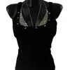 Chaleco Sexy de Tirantes con Cuello en U Decorativo Gótico Nuevo Europeo y Americano Top de Moda Negro Delgado