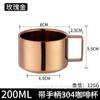 Taza Popular de Acero Inoxidable 304 Taza de Boca Aislada de Doble Capa Taza de Agua Taza para el Hogar Taza para Oficina Taza de Dibujo a Mano Taza de Café