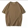 190g Algodón Peinado Puro Verano Nuevo Estilo Camiseta de Manga Corta de Algodón Puro Camisa Publicitaria Lisa Base Blanca Manga Media