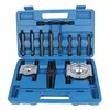 Juego de extractor de doble disco de 14 piezas, que incluye extractor mecánico, extractor de mariposa y herramienta de extracción de rodamientos externos