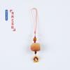 Ecología Original degradado amarillo Bodhi tallado DIY ruibeast Xingshi Amuleto de la Suerte colgante sándalo cadena para teléfono móvil llavero