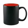 Taza de Cerámica Esmerilada 11oz Taza Chalk con logo impreso Interior Recto Blanco Azul Rojo Amarillo Verde Exterior Taza Negra Mate