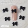 Joyería para Uñas de Resina Borgoña Lazo Simple Joker Cinta Tridimensional Lazo Pajarita Adornos de Diamantes para Uñas al por Mayor