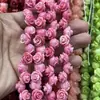 Materiais Artesanais DIY Pó de Concha Prensado 12mm Flor Camélia Rosa Contas Soltas Colar Pulseira Acessórios com Contas Atacado