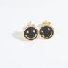Pendientes de Cara Sonriente de Venta Caliente Transfronterizos Tendencia Gotas de Aceite Dopamina Temperamento Frío Pendientes Pequeños y Exquisitos para Mujeres
