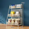 Estante de almacenamiento para snacks, para el hogar, para bebidas, frutas, estante de almacenamiento multicapa, estanterías de supermercado, mostrador de caja, estante de exhibición multifuncional
