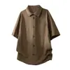 3D Estilo Nuevo Verano Hombres Moderno Corte Holgado Marca de Moda Estudiante Polo Camiseta de Manga Corta para Hombre Top para Hombre Longitud de Cinco Puntos