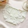 7A Antibacteriana Nova Doce e Fofa Roupa Íntima de Algodão Puro Forro de Algodão Puro Calcinha Feminina Cor Lisa Confortável e Respirável Cintura Média Feminina Sem Costura Levanta Bumbum