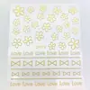 Pegatinas de Uñas Retro Corazón de Cuervo Transfronterizas Calcomanías 3D en Relieve Bronceadas Pegatinas para Uñas Pegatinas Decorativas de Mariposas para Uñas
