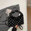 Bolso popular transfronterizo para mujer 2026 nuevo bolso de hombro cruzado de moda estilo coreano bolso de mano moderno bolso de lunares tipo bollo
