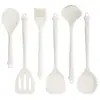 Novos Utensílios de Cozinha de Silicone Antiaderentes Espátula de Silicone Espátula de Cozinha Doméstica Utensílios de Cozinha Diários Conjunto de 6 Peças Utensílios de Cozinha com Cabo de Garra de Gato