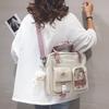 Tutorial bolsa japonesa harajuku bolsa de dor bolsa mensageiro estudante universitário aula mochila escolar mochila ins bolsa de ombro de grande capacidade