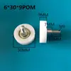 Rueda Rodillo Bearing de Plástico Recubierto de Goma con Eje 608 Polea Bearing de Tornillo Rueda de Goma Rueda de Nylon Rueda Guía