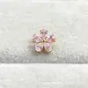 Aretes de Titanio Aleación 5A Zirconia Flor G23 Titanio Nuevos Aretes de Labio Flor Joyería Cabeza
