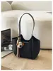 Nova Bolsa Grande com Textura Tecida de Comércio Exterior Nova Moda Feminina Bolsa Tote Texturizada para o Dia a Dia Grande Capacidade Bolsa de Ombro Único