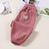 Calças de veludo cotelê para crianças de 1 a 15 anos Primavera e Outono novas calças casuais masculinas e femininas calças de outer wear da moda