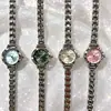 Relógio de nicho popular estilo francês com pulseira fina, luxo leve, simples e versátil, moderno e casual, adequado para trabalhadores de escritório e funcionários públicos
