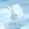 Collar de Plata Esterlina S925 Rueda de la Fortuna Flor Mariposa para Mujer Versátil Nicho Sentido de Alta Gama Nuevo Estilo Chino Cadena Clavícula