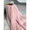 Ajustada à pele, amigável à pele, rosa nude, rosa pasta de feijão, anti-pilling, malha macia, tecido, véu de noiva, cortina, roupa