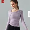 [Estrictamente Seleccionados] Tops Deportivos para Mujer con Almohadillas, Ajuste Ceñido de Manga Larga, Moldeador de Cintura, Ropa para Pilates, Fitness y Yoga, Otoño e Invierno