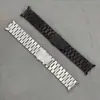 Adecuado para Samsung Galaxy Watch8 Correa de Reloj Watch8 Classic Correa de Acero Inoxidable de Tres Eslabones