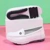 Zapatos de enfermera suela blanda transpirables no cansan los pies piel de vaca planos cómodos antideslizantes gran amortiguación de aire Primavera y Otoño blancos zapatos médicos al por mayor