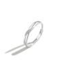 Anillo de Pareja Mobius Foot Plata 999 Moda para Hombre y Mujer Anillo Estilo Joker Anillo Qixi Ins Anillo Escarchado