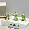 Nuevos Adornos de Rana Musicales Transfronterizos para Ventanas del Hogar, Escritorios, Paisajes de Jardín, Regalos Decorativos, Artesanías de Resina