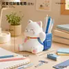 Porta bolígrafos con forma de Gato de la Fortuna lindo y adorable Organizador de escritorio de oficina Portavasos de almacenamiento para brochas de maquillaje de tocador Adorno decorativo