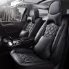 Cojines para asiento de coche en stock, cuero tridimensional con forma de diamante, fundas de asiento de cobertura completa, asiento individual y doble, universales para todas las estaciones, fundas de asiento para un coche de cinco plazas