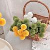 6 Dientes de León Escritos a Mano Bola de Pelo de Plástico Flor de Simulación de Cebolla Flor Falsa Decoración para el Hogar Fotografía de Boda Ramo de Flores para Sostener