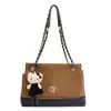 2025 Nuevo Bolso de Cadena Acolchado Senmeng Moda Gran Capacidad Hombro de Mano Cruzado Bolso para Salir al Trabajo Bolso de Viaje