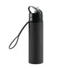Botella de agua plegable de silicona transfronteriza para ciclismo al aire libre, vaso de agua deportivo, anticaída, botella de agua deportiva plegable de silicona de grado alimenticio