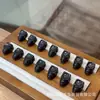 Conector Três Vias com Incrustação de Ébano para Artesanato, Pulseira DIY Feita à Mão, Acessório de Joia da Moda S3282