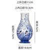 Pintado a Mano Puramente Martín Pescador de Caña Azul y Blanco Porcelana Nuevo Estilo Chino Cerámica Jarrón Adornos Decorativos Entrada Cerámica Jarrón Decorativo