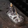 Estufa de Incienso de Flujo Inverso de Cerámica Más Vendida en Amazon Trompeta Dragón Montaña Alta Agua Corriente Estufa de Aromaterapia de Flujo Inverso Adornos para el Hogar Accesorios