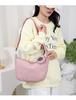 Nova Bolsa Feminina de Veludo Outono e Inverno 2024 Bolsa Feminina Grande e Moderna Bolsa para Sogra Bolsa Casual de Ombro Transversal